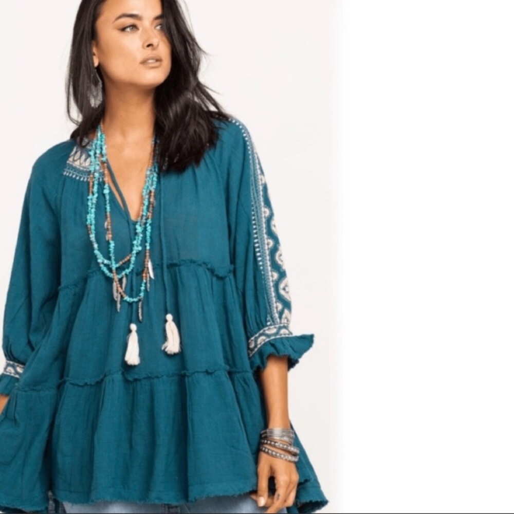 Free People Dreamweaver Relaxed Fit Tunic Top